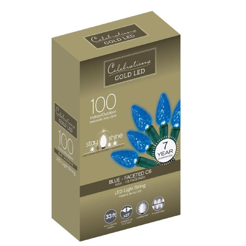 4'' String Lights, Blue