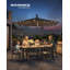 Piqua 300cm Lighted Market Parasol-240736456