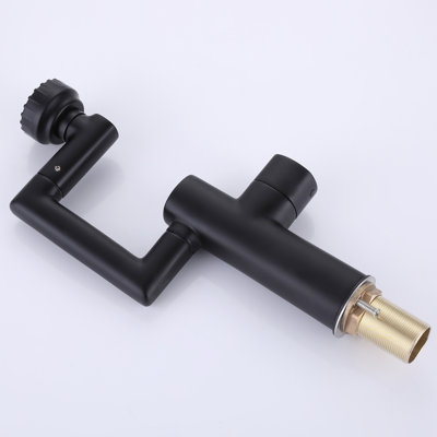 Brass Rotatable Bathroom Vanity Faucet 1 hole, Height Adjustable Single Handle Sink Faucet Bathroom with 2 Water Outlet Modes
