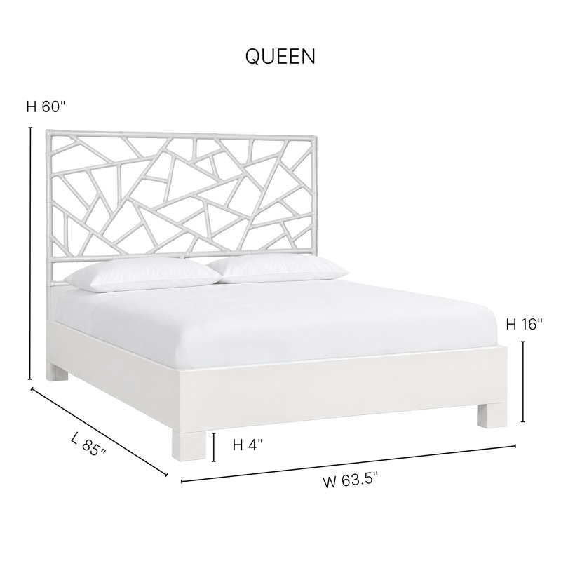 Tiffany Bed, Queen, Pool Blue
