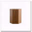 Table basse hexagonale avec finition grain de bois noyer-133333663