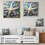 Blanc et bleu, étoile de mer océanique, bijou - étoile de mer, art mural-444143679