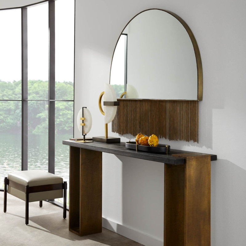 Ozzy Half-circle Iron Mirror