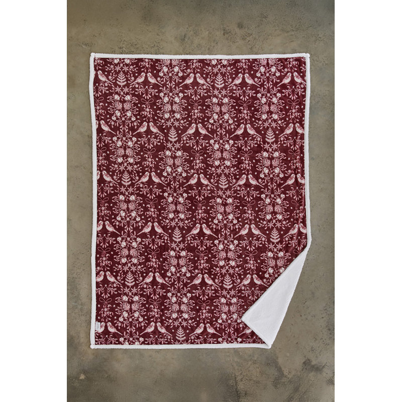 Deyongs 1846 Throw, Red Abstract