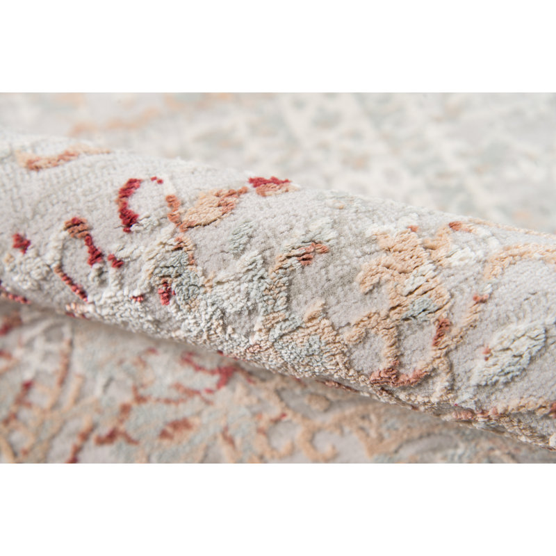Tapis rouge tissé à la machine Mikel, Rectangle 1 pi 10 po x 2 pi 10 po