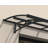 Palram - Canopia Amsterdam 7' W x 4' 7" D Acrylic Galvanized Steel Stationary Slope Door and Window Awning Gray/Clear-52370763