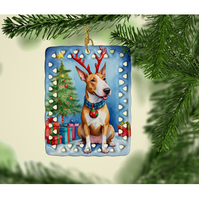 Ornement en porcelaine Bull Terrier
