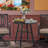 Leonard Round Metal Outdoor Dining Table, 28'' in. W 28'' in. D