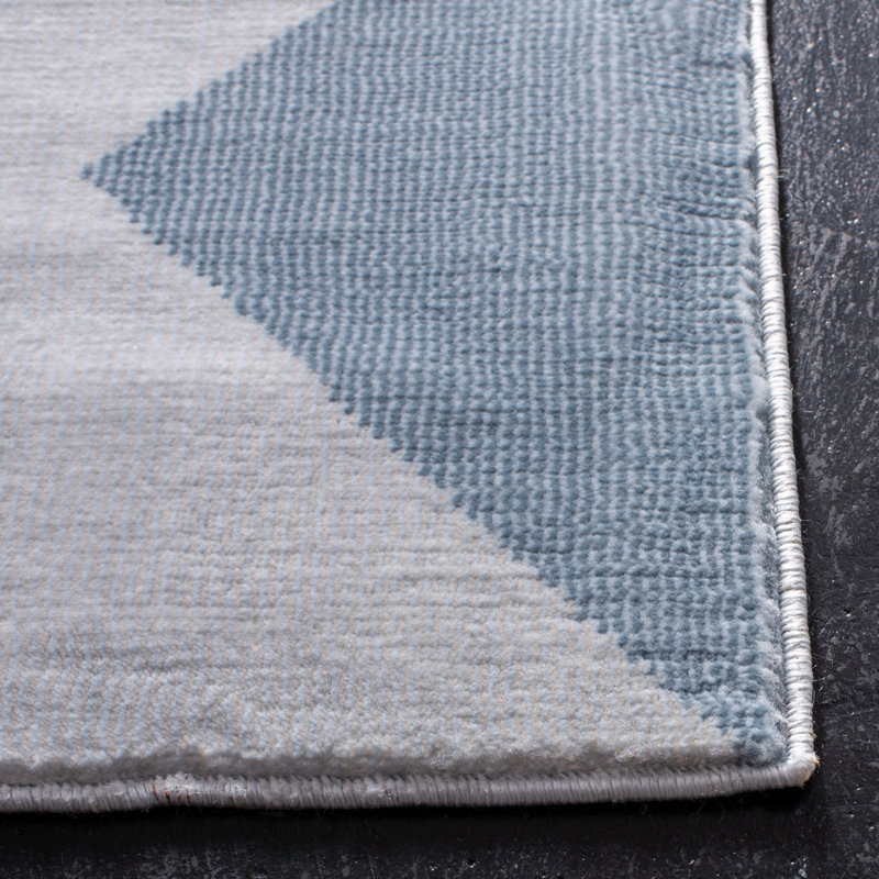Makena Geometric Hand Woven Area Rug, Rectangle 122 x 183 cm