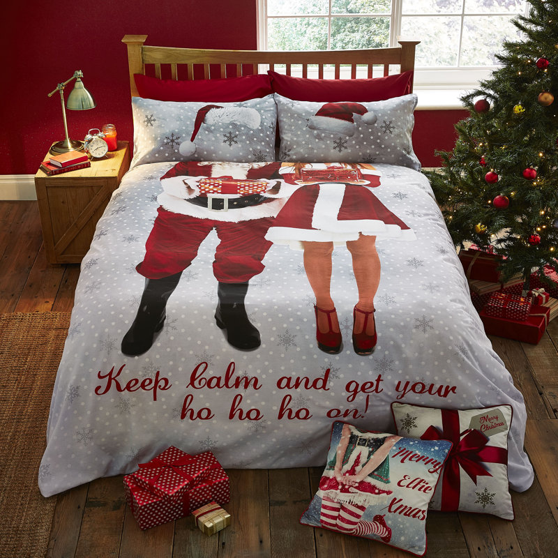 White/Red/Grey, Kingsize - 2 Standard Pillowcases