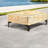 Compact Patio Tables, Aluminum Pe Wicker Modern Glass Top For Patio