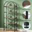 Display Rack,Tall Bookshelf,Arched Bookcase