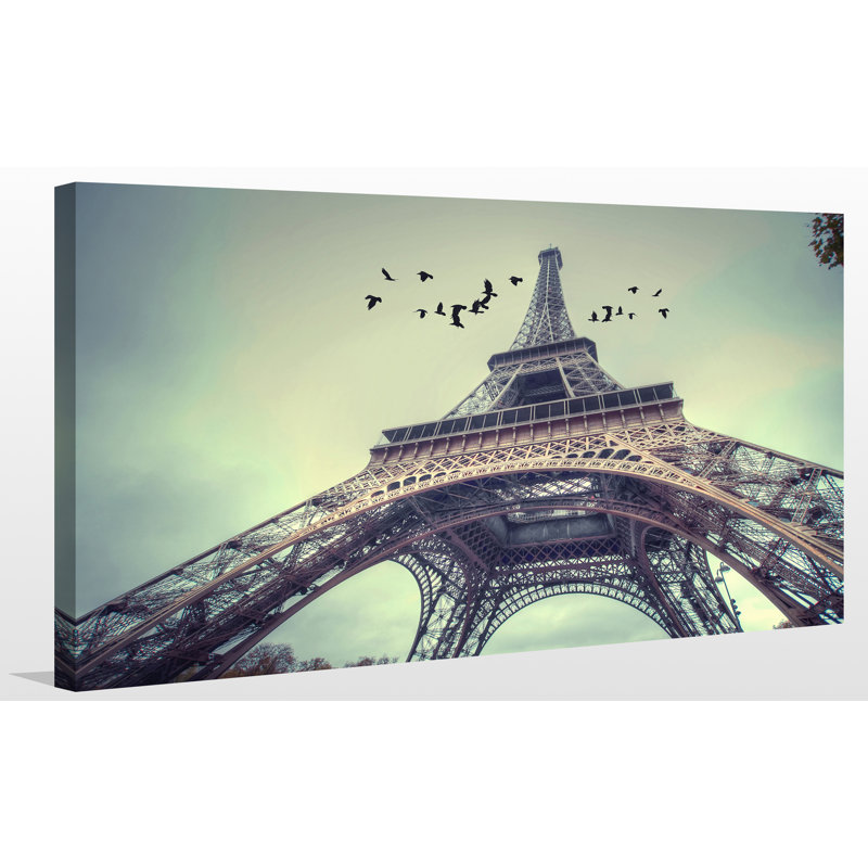 « eiffel tour eiffel », reproduction de photo sur toile tendue, H 36 po x l 60 po x P 1,5 po