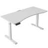 Inbox Zero Latysha Dual Motor Electric Height Adjustable Curved ...