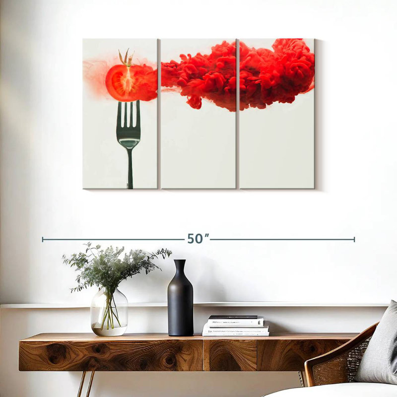 Yarlin Disintegrated Tomato, 24" H x 38" W