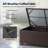 Versatile Brown Wicker Storage Side Table