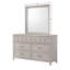 Miroir carré gris