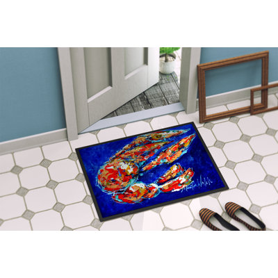 Tapis de porte d’intérieur anti-dérapant craw momma crawfish