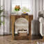 2 Tier Wood End Side Table Set With Innovative Arched Design-1077141340