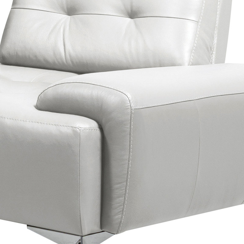 Daegon Pearl White Upholstered Sectional