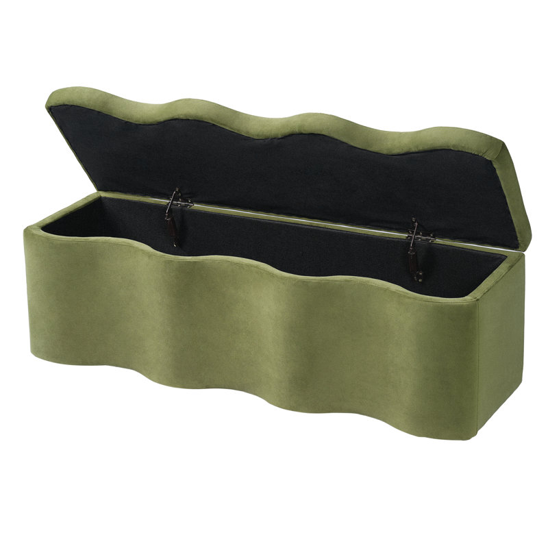 Banc de rangement rembourré Velmora
