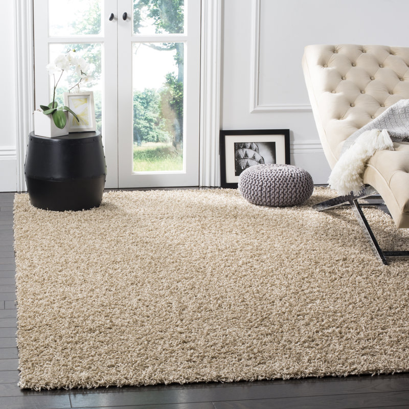 Bethsabee Solid Colour Hand Woven Area Rug, Rectangle 122 x 183 cm