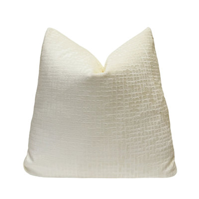 Textured Velvet Throw Pillow Cover
