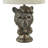 23" Bronze Resin Bear Table Lamp With Glasses And Linen Shade-893184101-893184100