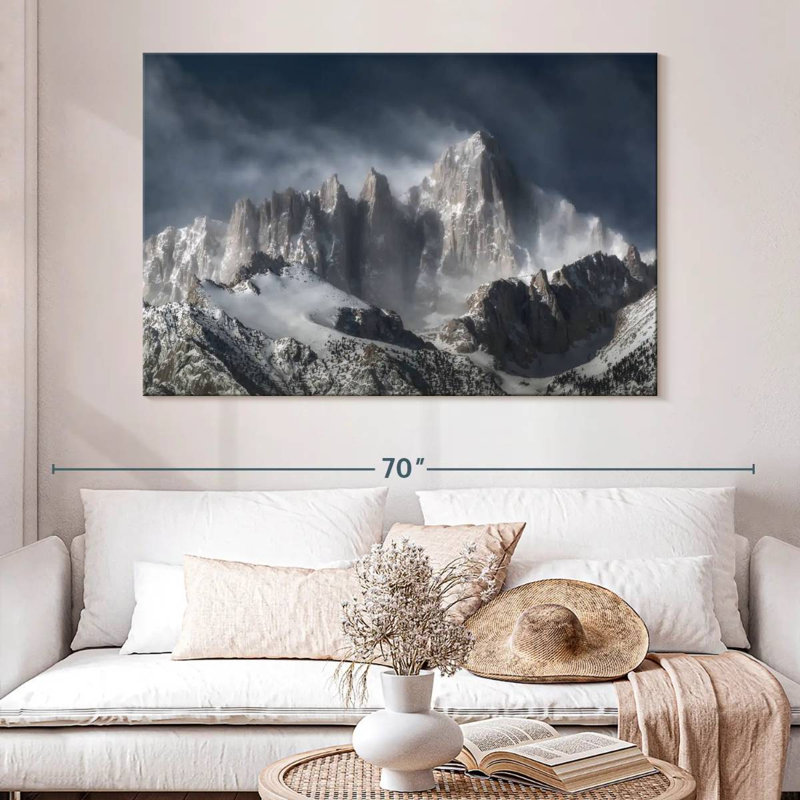 Alvord Snowy Mountain Whitney, 34" H x 51" W