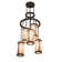 6 - Light Dimmable Geometric Chandelier