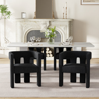 70" Modern Rectangular Dining Table Set