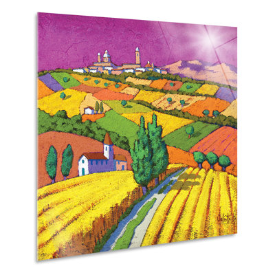 Landscape with Pink Sky 1 Piece Painting