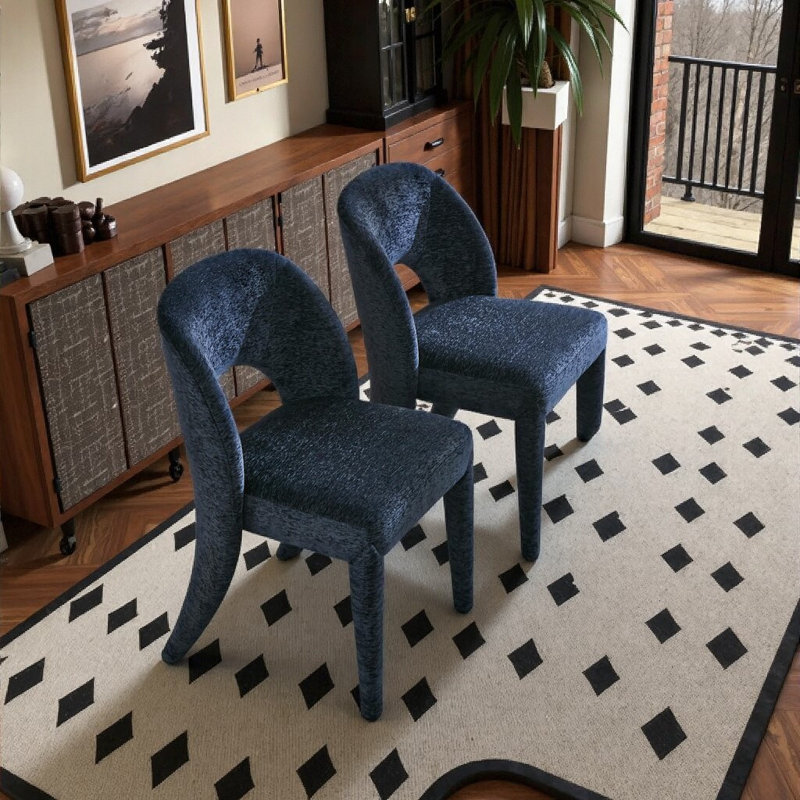 Chaises de salle à manger, Bleu