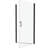 Matted Black Universal Pivot Shower Door - 1/4" Tempered Glass, 1 3/8" Adjustable, Stable And Leak, Easy Installation With Smooth Pivot, Good Leakage, Install