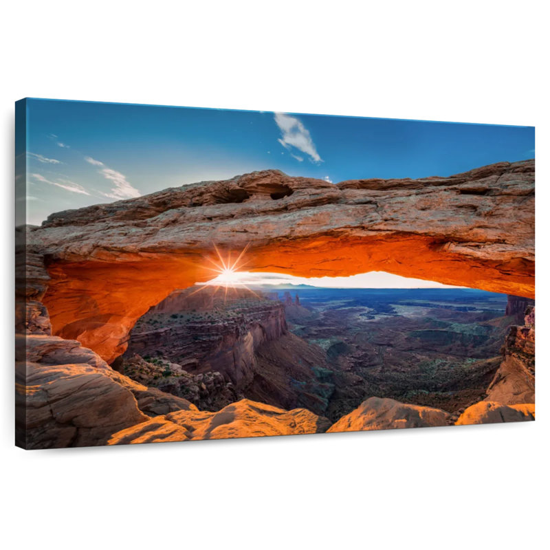 Alvord brillant lever de soleil à l'arche de Mesa, H 30 po x l 45 po