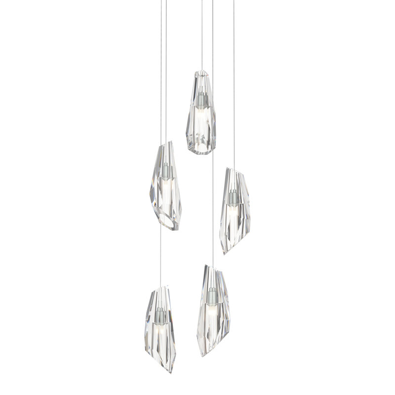 Luma 5 - Light Pendant, Long: 16" - 130", Vintage Platinum