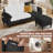 Darlyene Corduroy  79.32" Wide Reversible Sofa & Chaise with Ottoman-2122395758