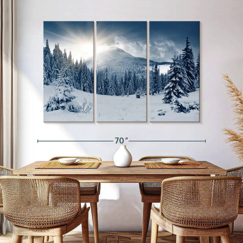 Paysage d'hiver Alvord, H 24 po x l 38 po