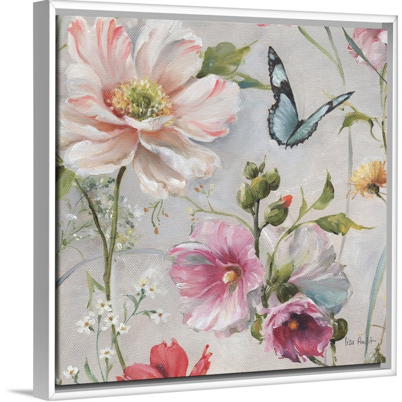 «Antique Garden II» par Audit Lisa - reproduction d'art sur toile, Toile blanche encadrée, H 18 po x l 18 po x p 2 po