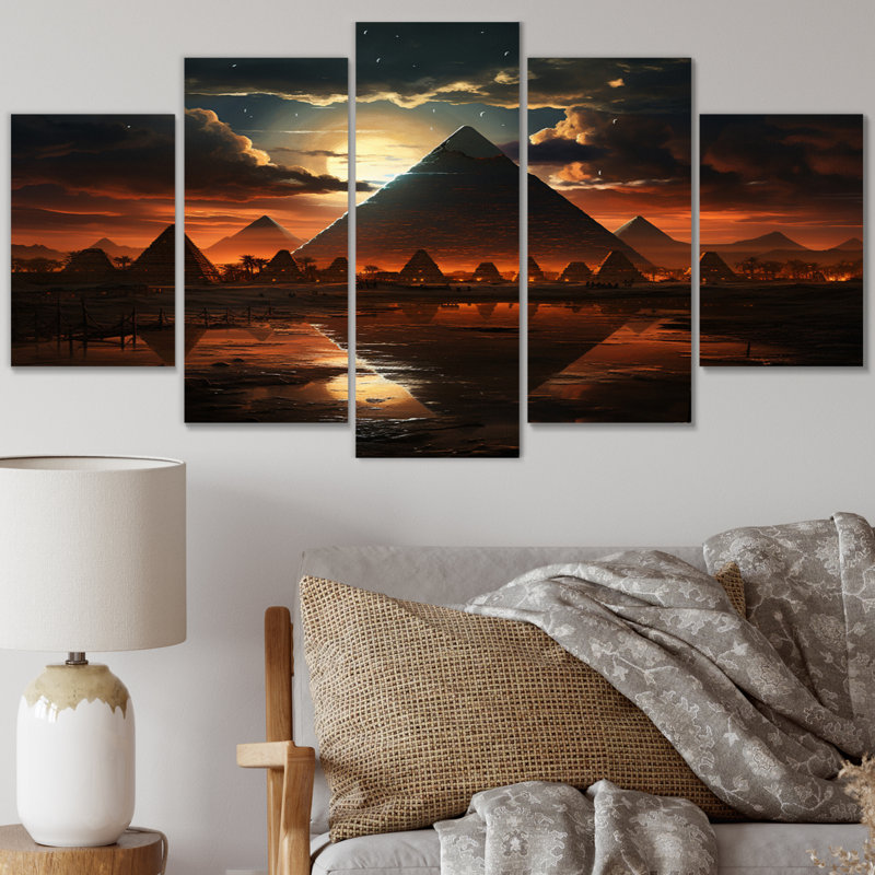 " Egypt Mystical Sphinx " 5 - Pieces