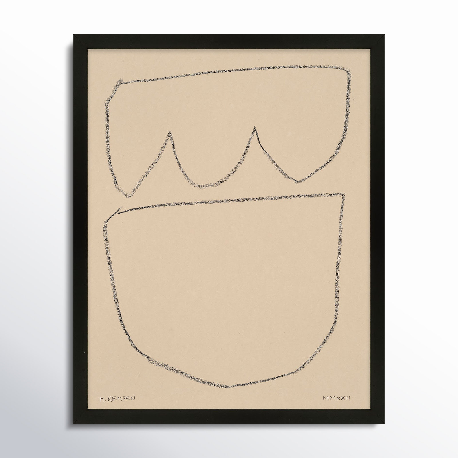 Freya "Outlines 8" Print, Black Framed, 20" W x 25" H