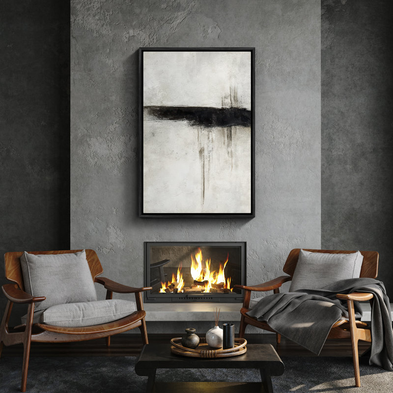 Art mural encadré, rétro, antique et classique pour chambre à coucher - 16 po x 24 po, H 24 po x l 16 po, Noir
