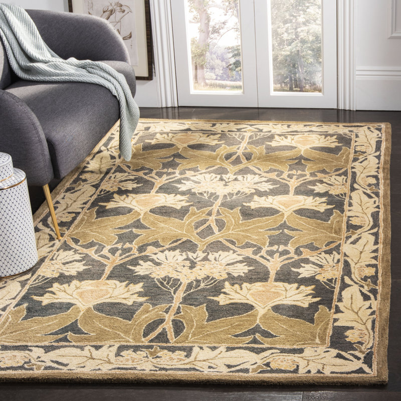 Tapis oriental en laine touffeté à la main Tingley, Rectangle 5 pi x 8 pi
