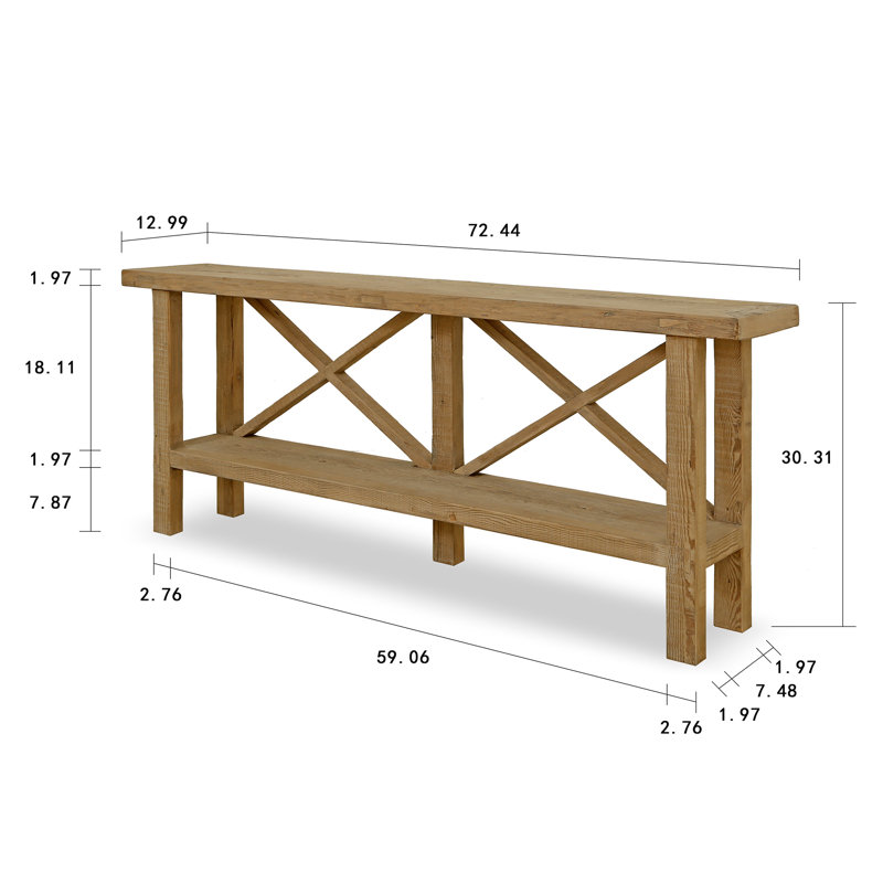 Musica 72.5'' W Solid Wood Console Table
