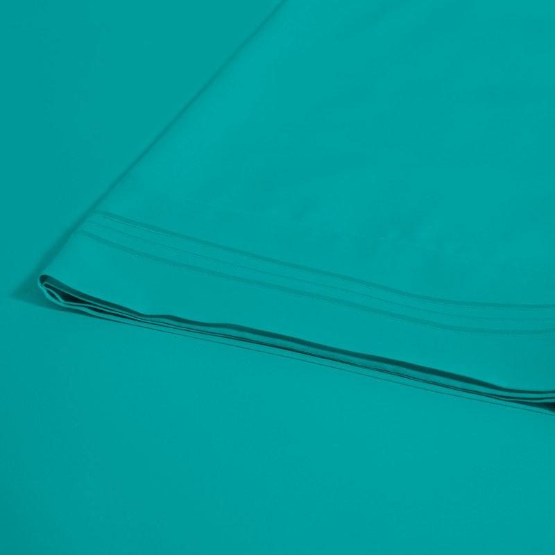 Ensemble de draps en micro-fibre, Sarcelle, Ensemble de draps pour très grand lit californien