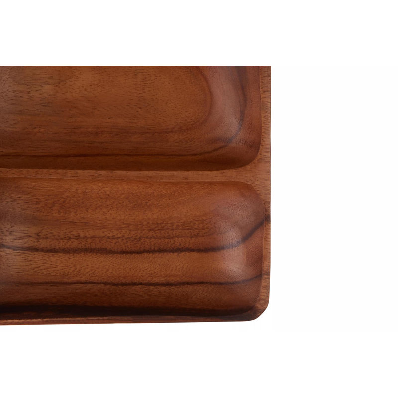 Alpen Home Flaherty Wood Divided Serving Dish