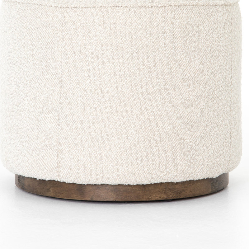 Sinclair Round Ottoman, Knoll Natural Polyester Blend