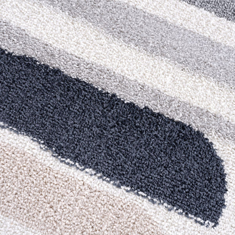 Striped Indoor Rug, Rectangle 4' x 6'