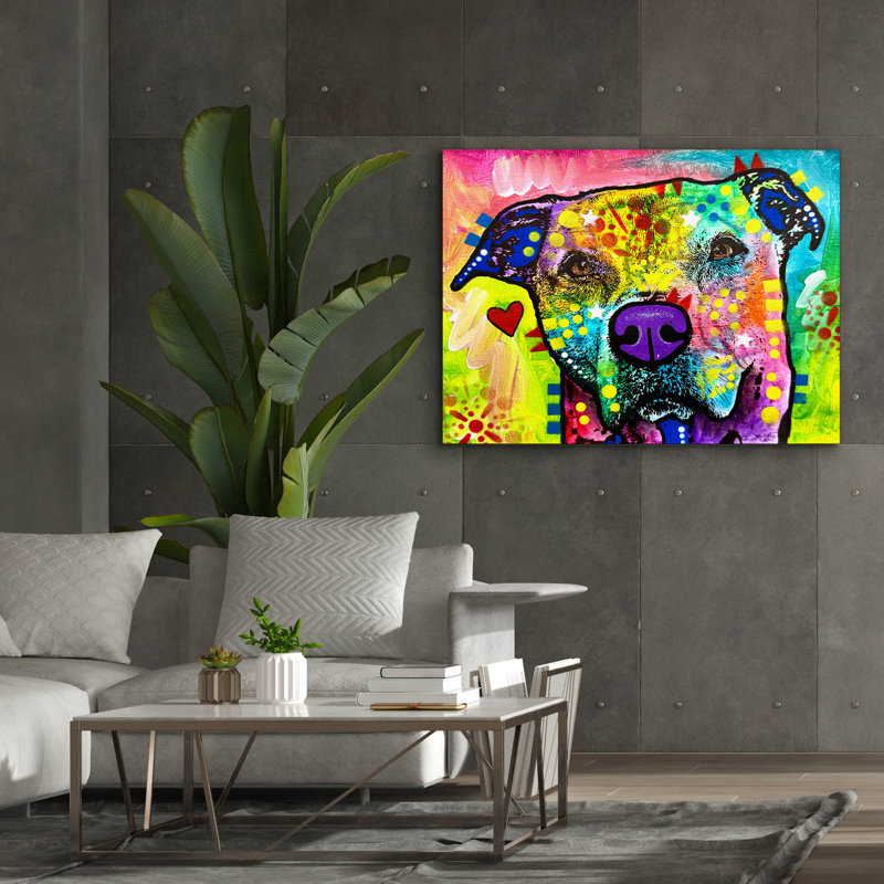«I Will Love You Always» par Dean Russo, art mural sur toile, H 40 po x l 54 po x P 1,5 po