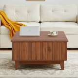 Table basse à plateau relevable avec rangement